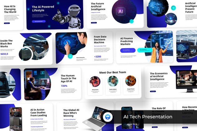 AI人工智能自动化技术Keynote模板