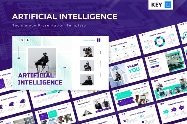 人工智能核心技术讲解Keynote模板
