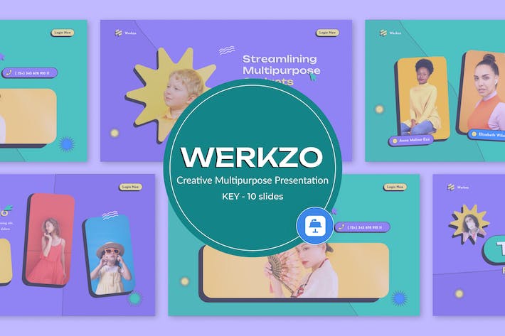 跨界多场景通用型创意多功能商业展示与汇报Keynote模板