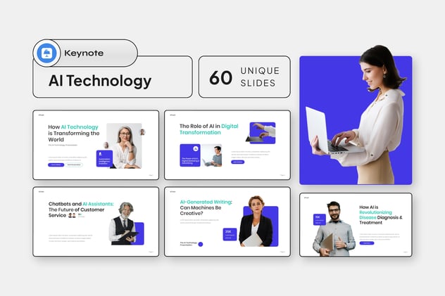 AI人工智能核心技术解析Keynote模板