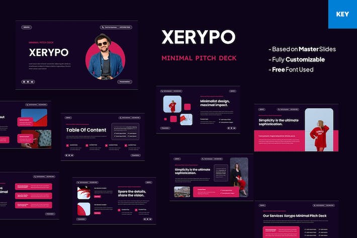 创业项目MVP最小化可行性产品融资路演商业计划书Keynote模板