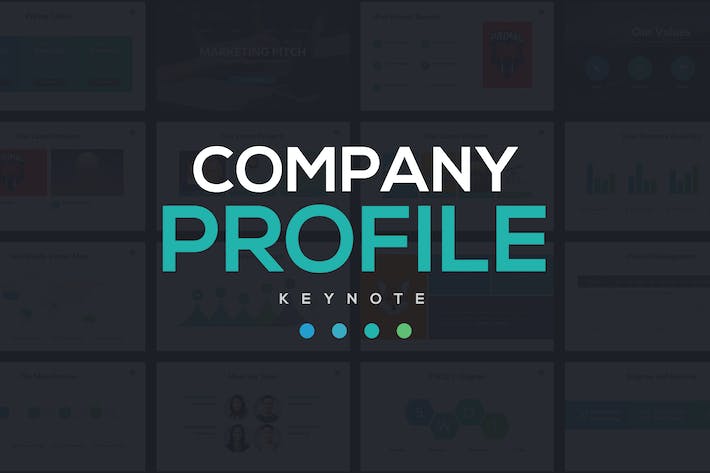 蓝绿色系公司概况、战略商业计划及企业合作项目推介keynote模板