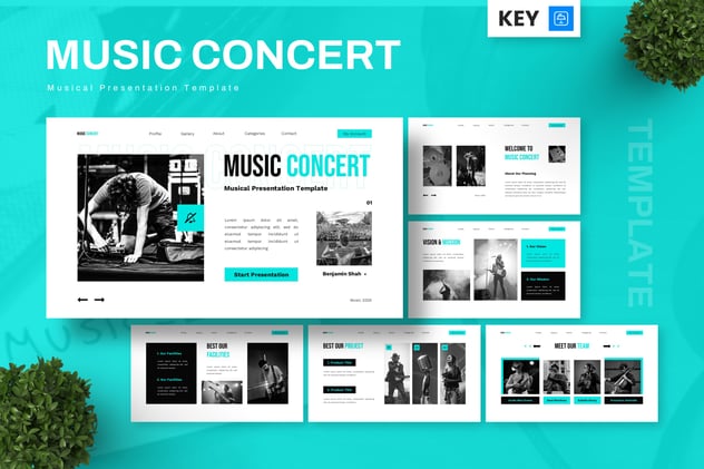 音乐节演出活动策划与品牌推广方案Keynote模板