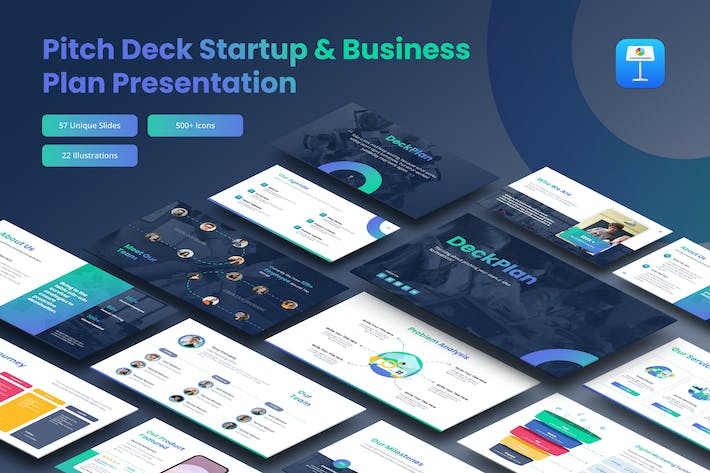 创业公司品牌宣传、商业合作计划及团队介绍通用keynote模板