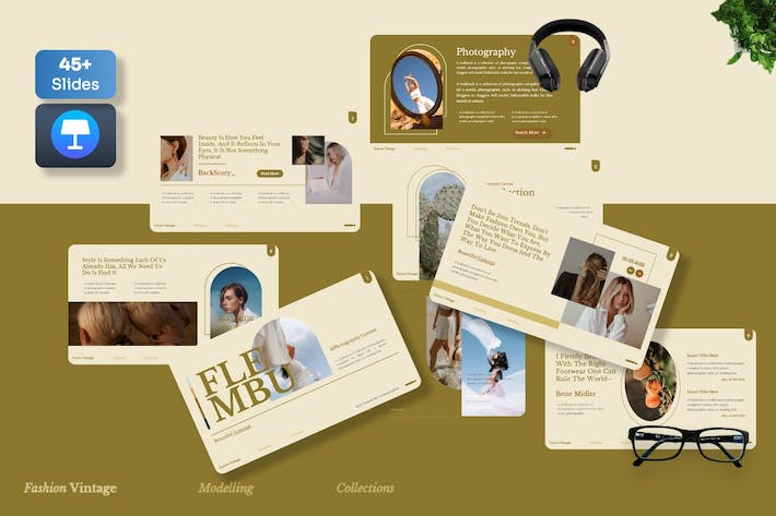 商业摄影视觉叙事讲述展示与人像摄影方案应用推介Keynote模板