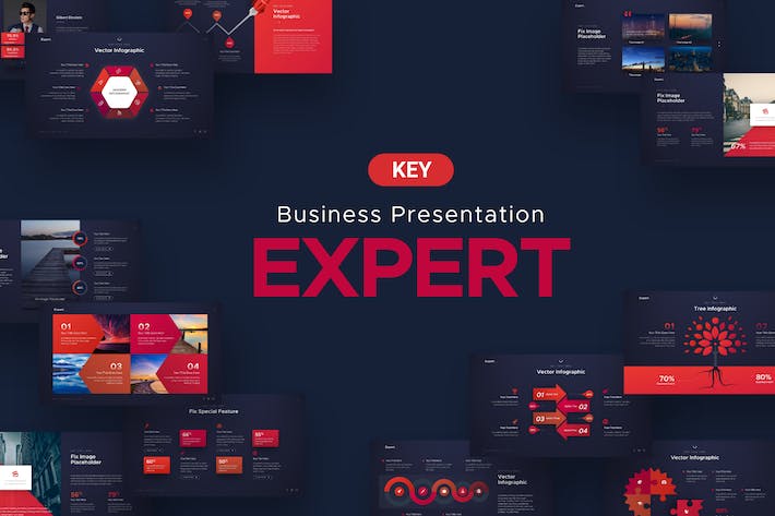 商务精英风格企业简介及下季度工作计划规划Keynote模板