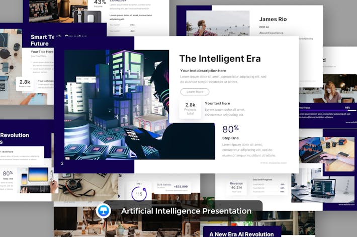 人工智能AI底层技术逻辑与智能软件开发项目Keynote模板
