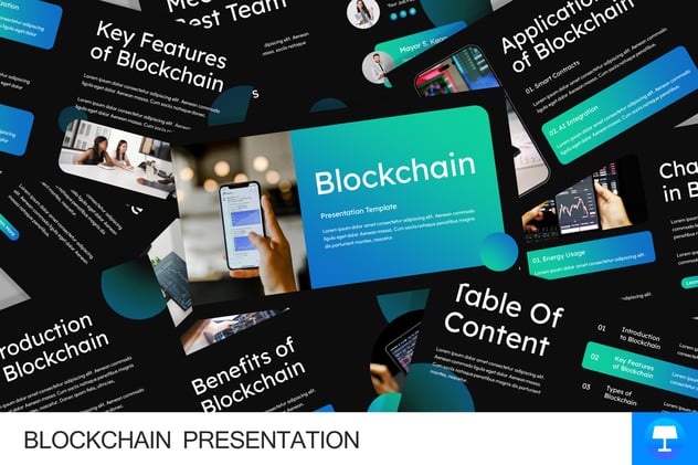 区块链底层技术解析、去中心化金融应用Keynote模板
