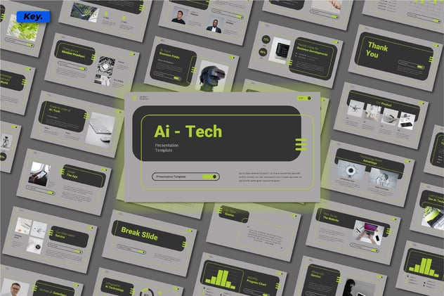 AI人工智能前沿技术演讲Keynote模板