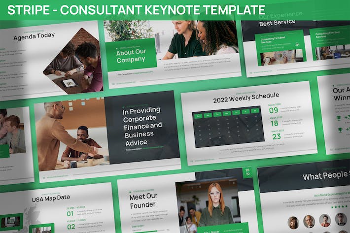 专业企业顾问咨询服务与管理优化方案介绍Keynote模板